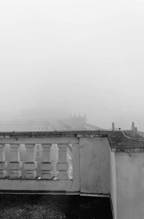 Nebel über Magdeburg, Ende April